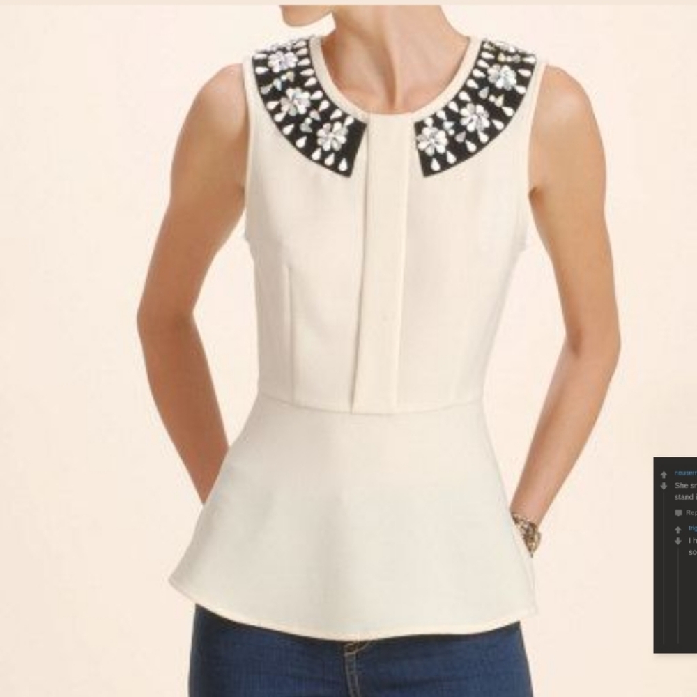 Sleeveless top.